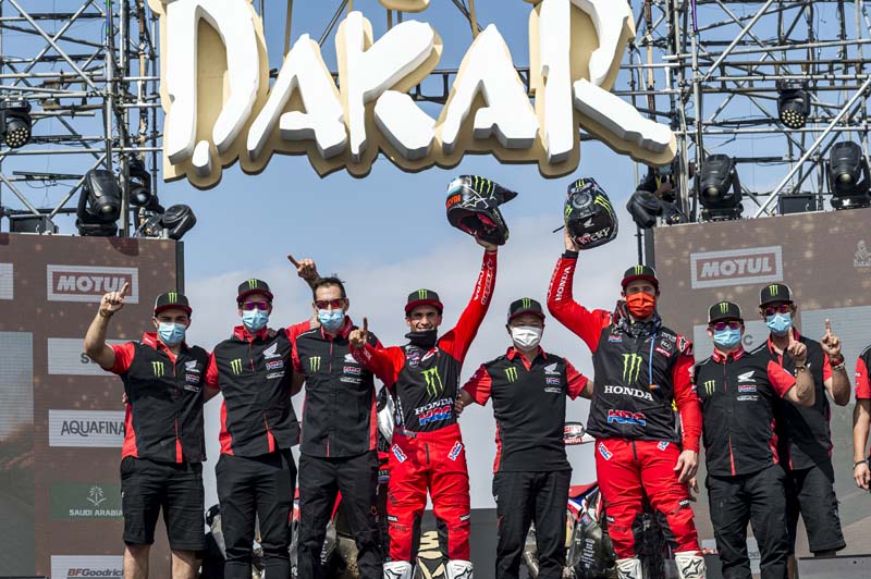 Honda wins 2021 Dakar Rally motorcycle category