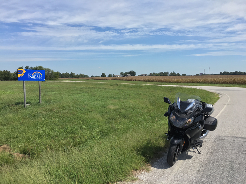 Riding Cross-Country On A BMW K 1600 B