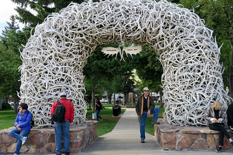 Favorite Ride Rockies to Mount Rushmore Jackson Wyoming elk horn arch