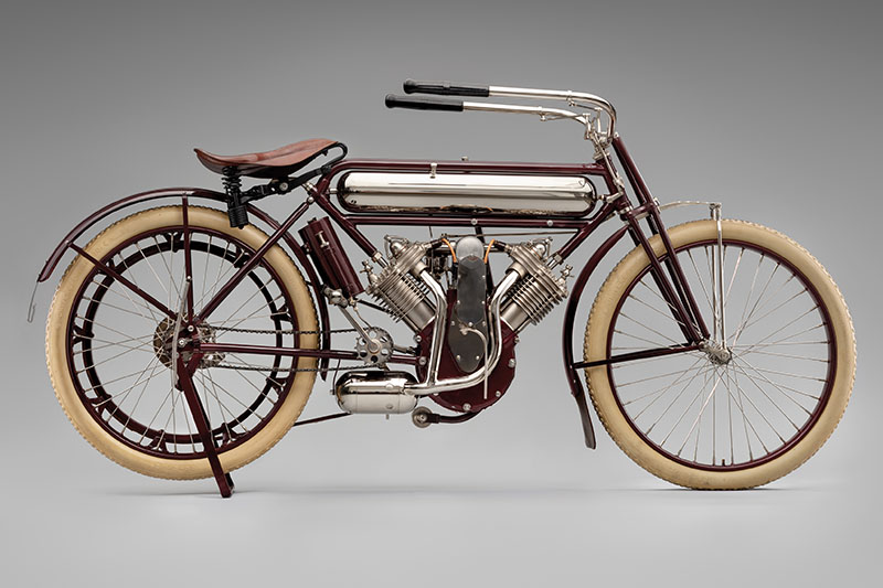 SFO Museum Early American Motorcycles 1912 Marsh-Metz Magneto Twin