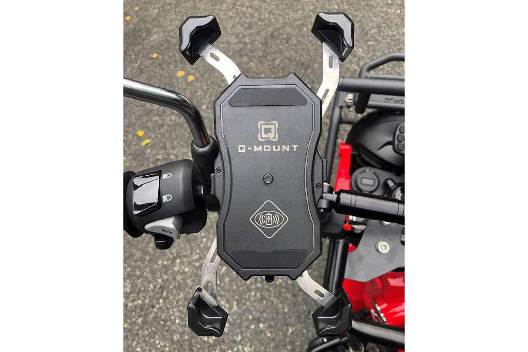 QMount Pro Charging Phone Mount Gear Review Rider Magazine