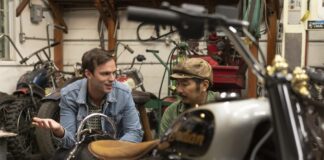 Nicholas Hoult and Go Takamine Indian Motorcycles