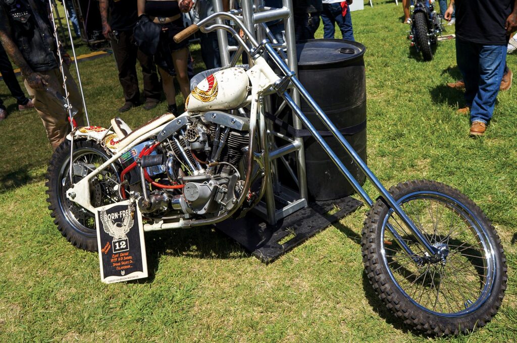 Shovel-powered chopper at Born Free 12