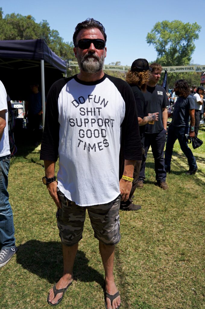 Captioned shirt at Born Free 12
