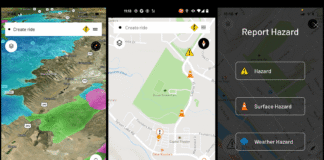 Rider-sourced hazard-reporting app