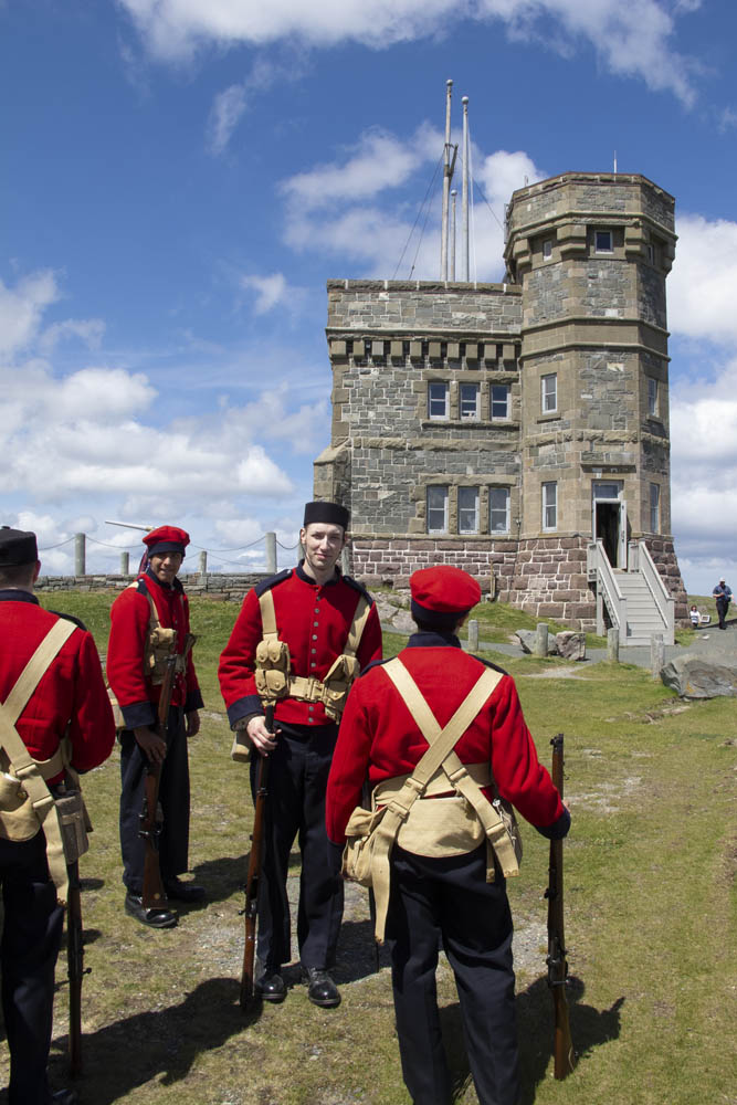 Canadian Signal Corps regiment at Cabot Tower