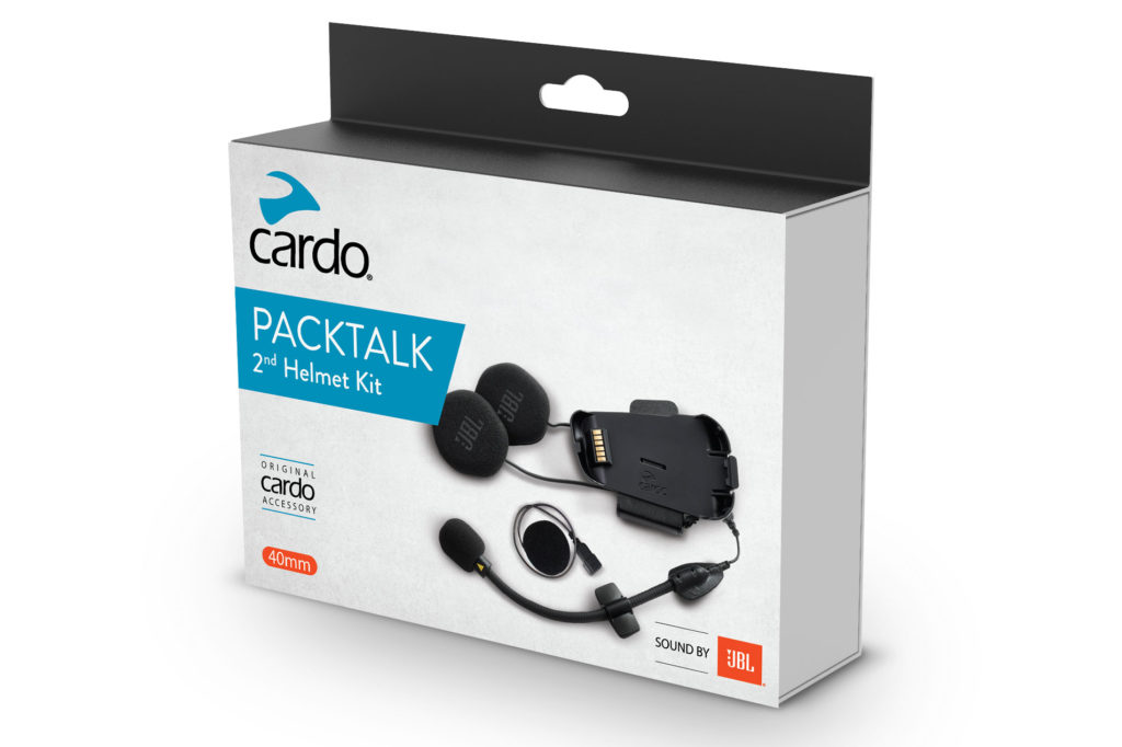 Cardo's Packtalk 2nd Helmet Kit with Sound by JBL