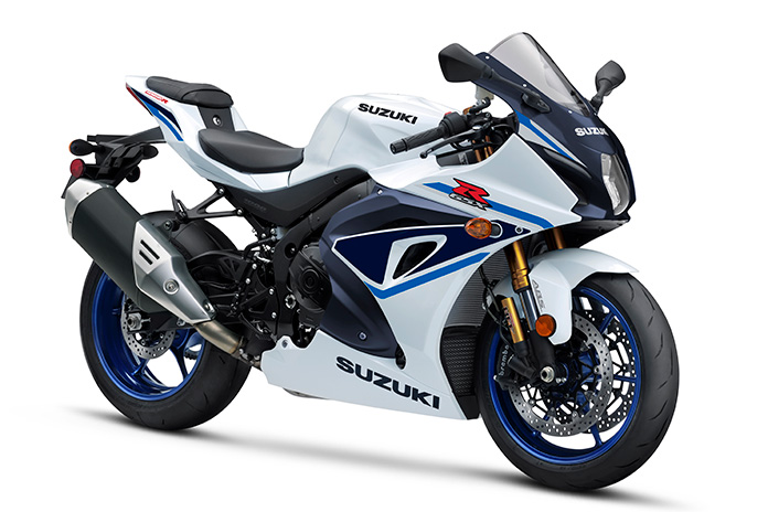 2023 Suzuki GSX R1000R In Pearl Brilliant White And Metallic Matte Stellar Blue 