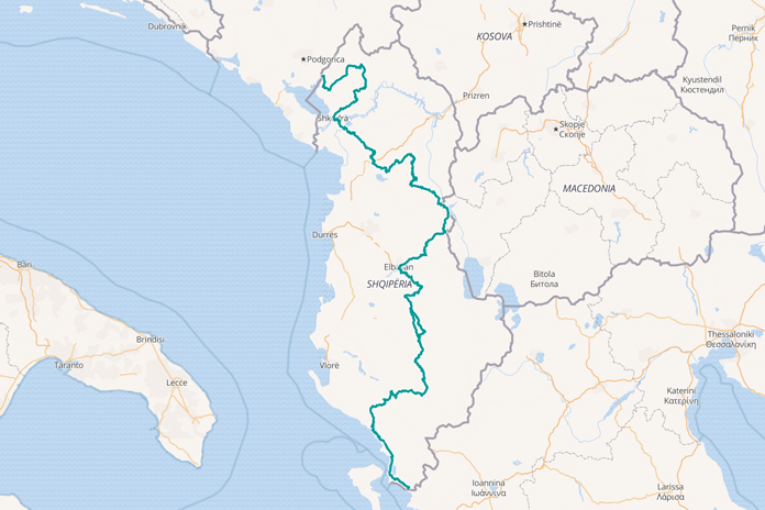 Albania Trans Euro Trail TET