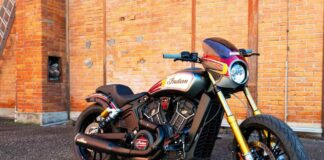 Custom Indian Scout Rogue Hardnine Choppers