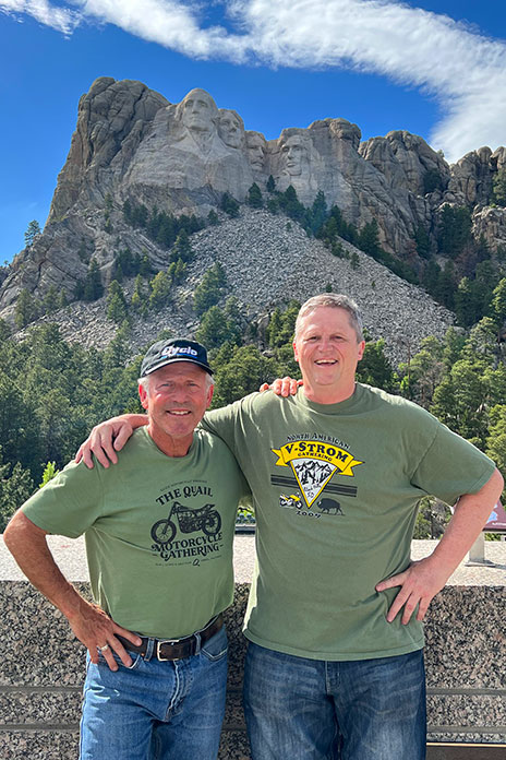 Cross-Country Motorcycle Trip Thad Wolff Mount Rushmore