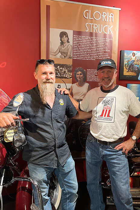 Cross-Country Motorcycle Trip Thad Wolff Matt Walksler Wheels Through Time Museum