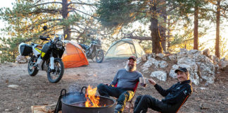 Motorcycle camping trip