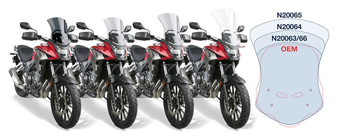 National-Cycle-Extreme-Adventure-Gear-XAG-Vstream-Windscreen 2022 Honda CB500X