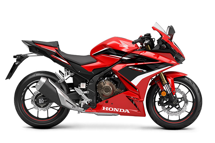 2023 Honda CBR500R Grand-Prix-Red fora dos EUA