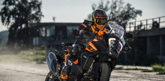 2023 KTM 1290 Super Adventure S in KTM orange-and-black trim
