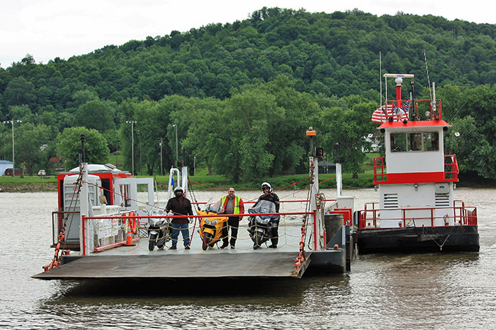 Southeast Ohio Motorcycle Tour Sistersville Ferry