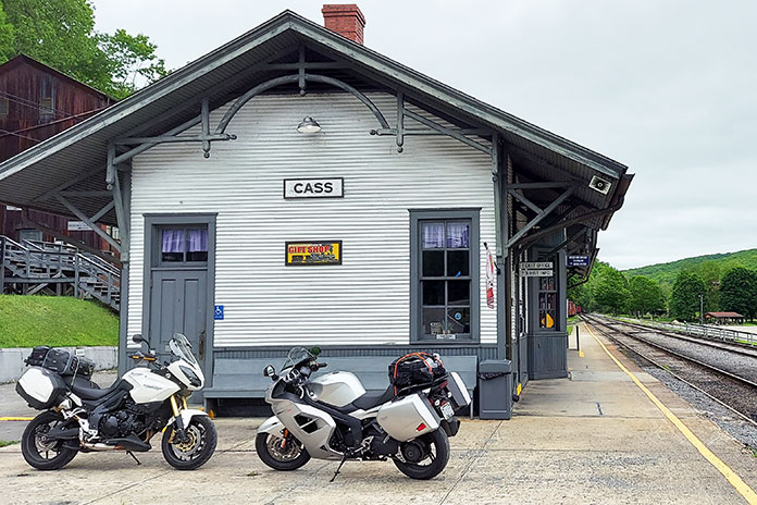 Virginia West Virginia Motorcycle tour Cass Scenic Railroad depot