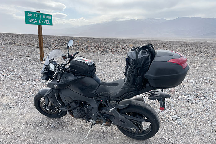 2023 Yamaha MT-10 Death Valley National Park