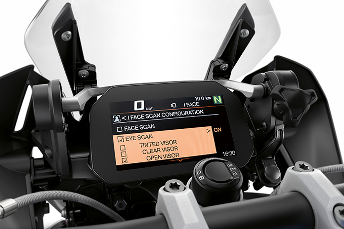 BMW iFace: The World’s First Bike Face and Eye Recognition Safety System