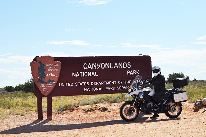 Utah National Parks on a Motorcycle BMW R 1200 GS Canyonlands National Park Mighty 5