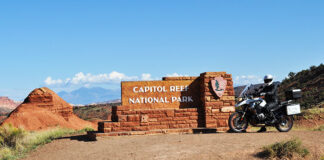 Utah National Parks on a Motorcycle BMW R 1200 GS Capitol Reef National Park Mighty 5