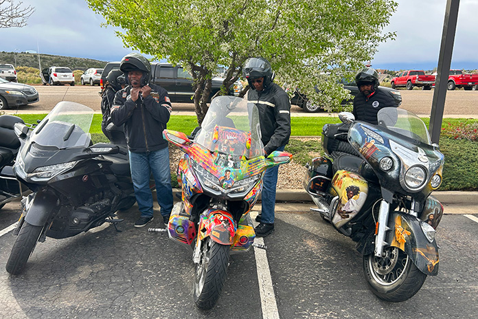 Kyle Petty Charity Ride Across America Herschel Walker