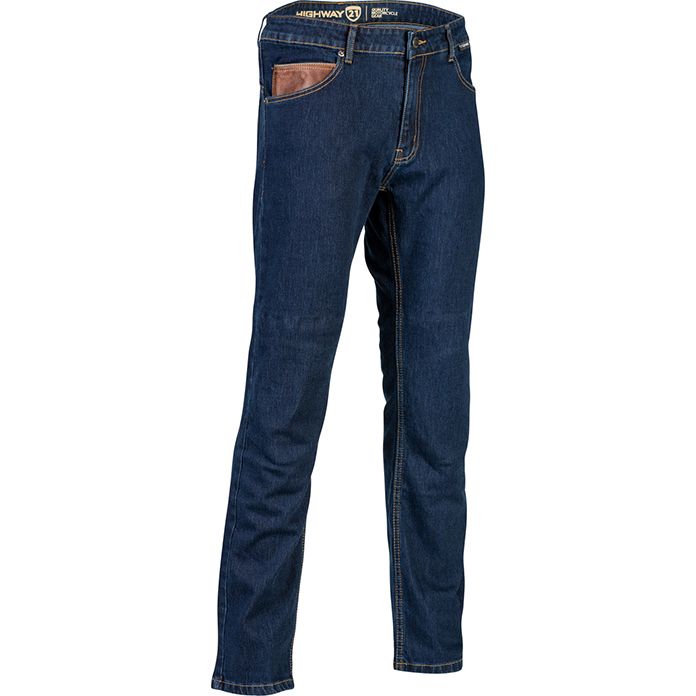 Highway 21 Stronghold Motorcycle Jeans Blue