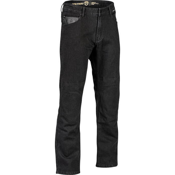 Highway 21 Stronghold Motorcycle Jeans juodi