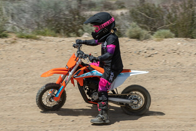 View of KTM SX-E 3 Electric Dirtbike | First Ride Review | Rider Magazine