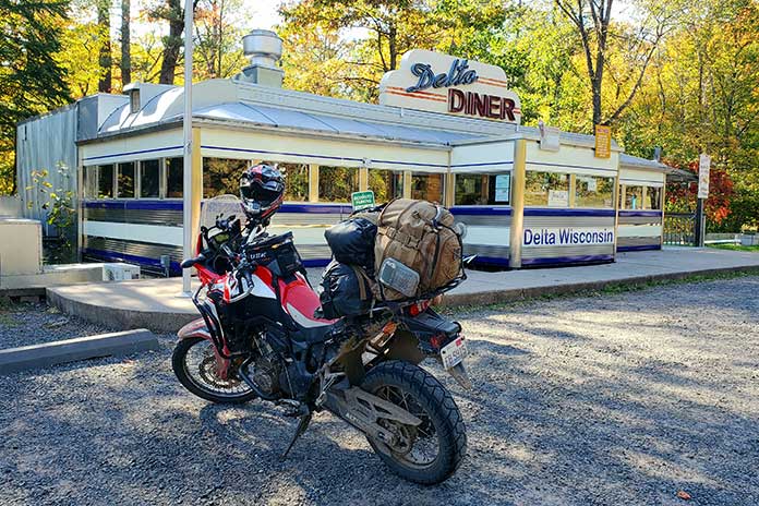 Trans Wisconsin Adventure Trail Honda Africa Twin Delta Diner