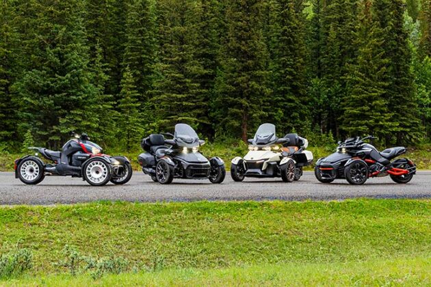 2024 Can Am Spyder F3 And RT Review First Look MotorCycle News   2024 Can Am Spyder Ryker Family 630x420 