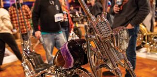 Springer Fork Christian Newman ULH at Mama Tried Motorcycle Show