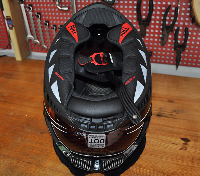 LS2 Thunder Carbon Motorcycle Racing Helmet
