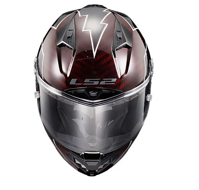 LS2 Thunder Carbon Motorcycle Racing Helmet Lightning