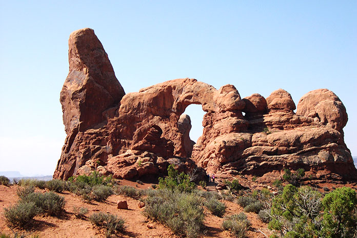 Denver to Moab motorcycle ride Arches National Park