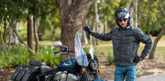 Highway 21 Gunner leather motorcycle jacket