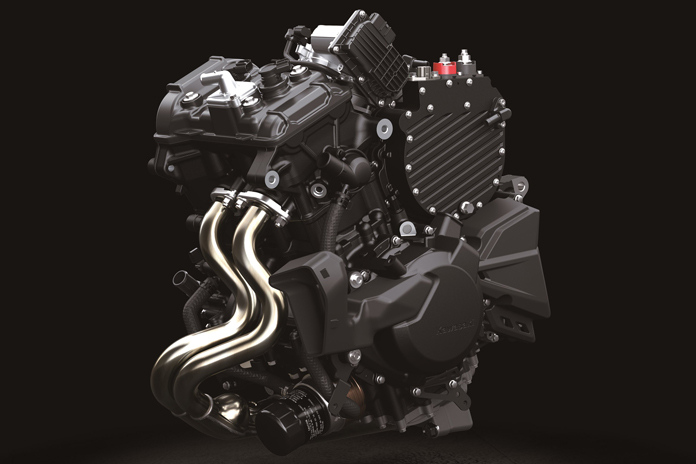 Motore e motore ABS ibrido Kawasaki Ninja 7 2024