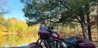 Small Town Tennessee Motorcycle Loop Honda Rebel 1100T DCT Trace through Land Between the Lakes