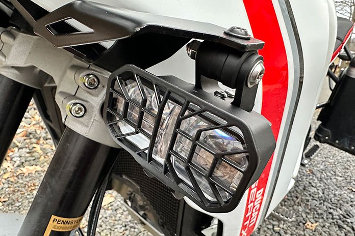 Ducati DesertX Parts Review Wunderlich LED Microflooter 3