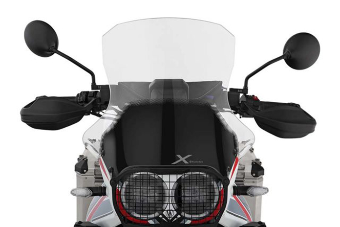 Ducati DesertX Parts Review Wunderlich Marathon windscreen
