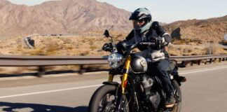 2025 Royal Enfield Bear 650 tracking action left