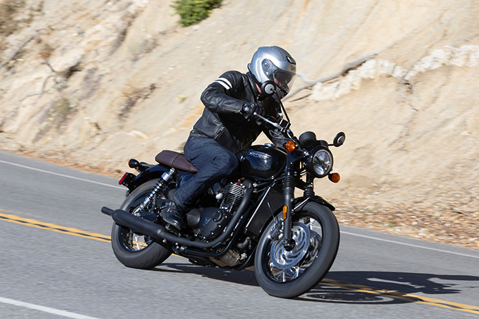2026 Triumph Bonneville review T120 Black action