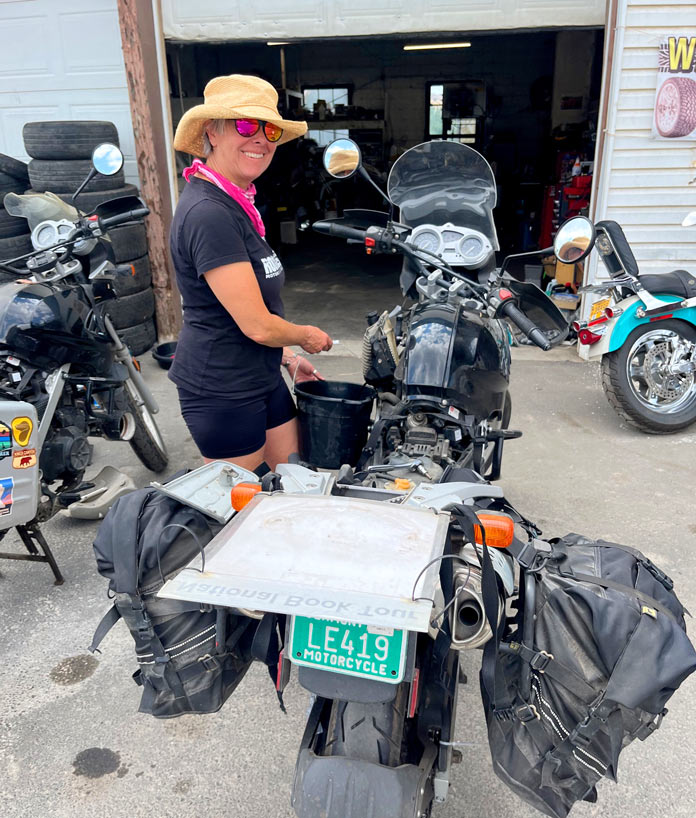 Postcards from the Road 13 C. Jane Taylor Oil Change