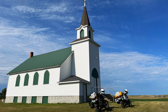 Postcards from the Road #15, by C. Jane Taylor, Abandoned Church