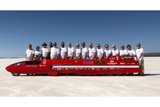 Valerie Thompson BUB 7 Streamliner team