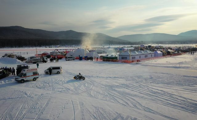 The Baikal Mile in Russia where racers tested the Indian Appaloosa 