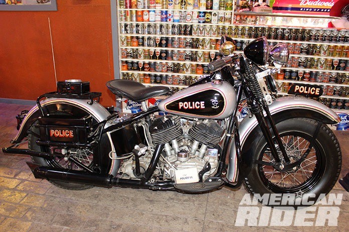 Bill's Old Bike Barn and Museum Billville 1941 Harley UL Police Bike