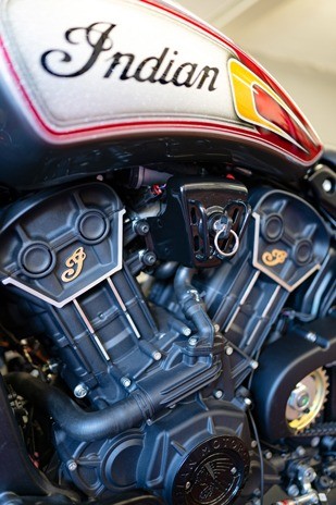 Custom Indian Scout Rogue Hardnine Choppers