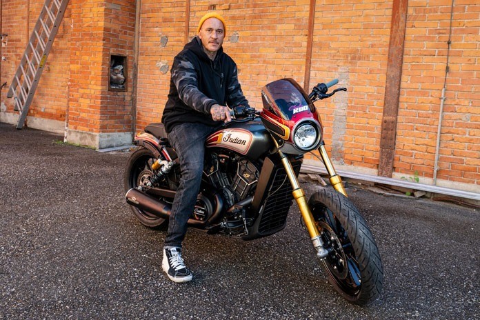 Custom Indian Scout Rogue Hardnine Choppers